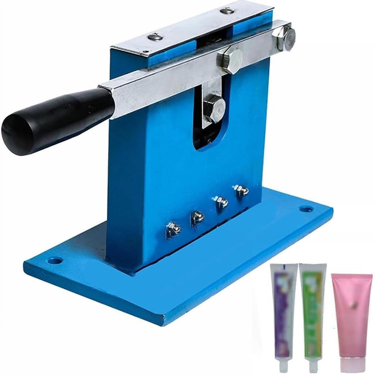 Máquina de sellado de tubos con codificador de letras de fecha, sellador manual de cola de tubo, sellador de tubos laminado de aluminio para pasta de dientes de tubos de aluminio 300x120x170 mm