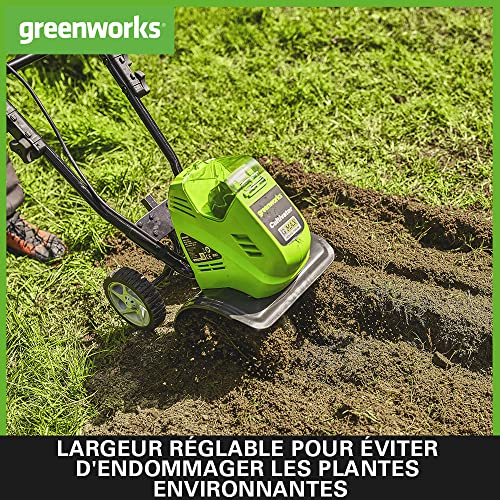 Motobineuse sans fil Greenworks 40V pour sol compact - 5