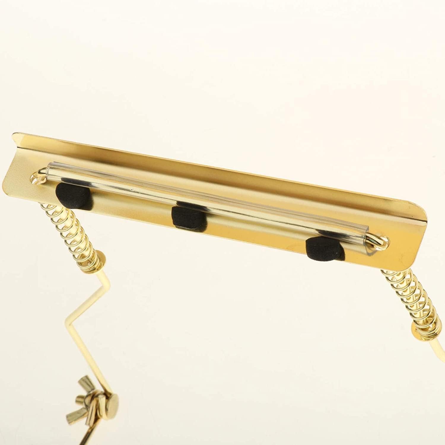 Harmonica Holder, 10 Hole Mouth Organ Neck Holder with Adjustable Strap, Gold Harmonica Stand for Hands-Free Performance - Image 4 thumbnail
