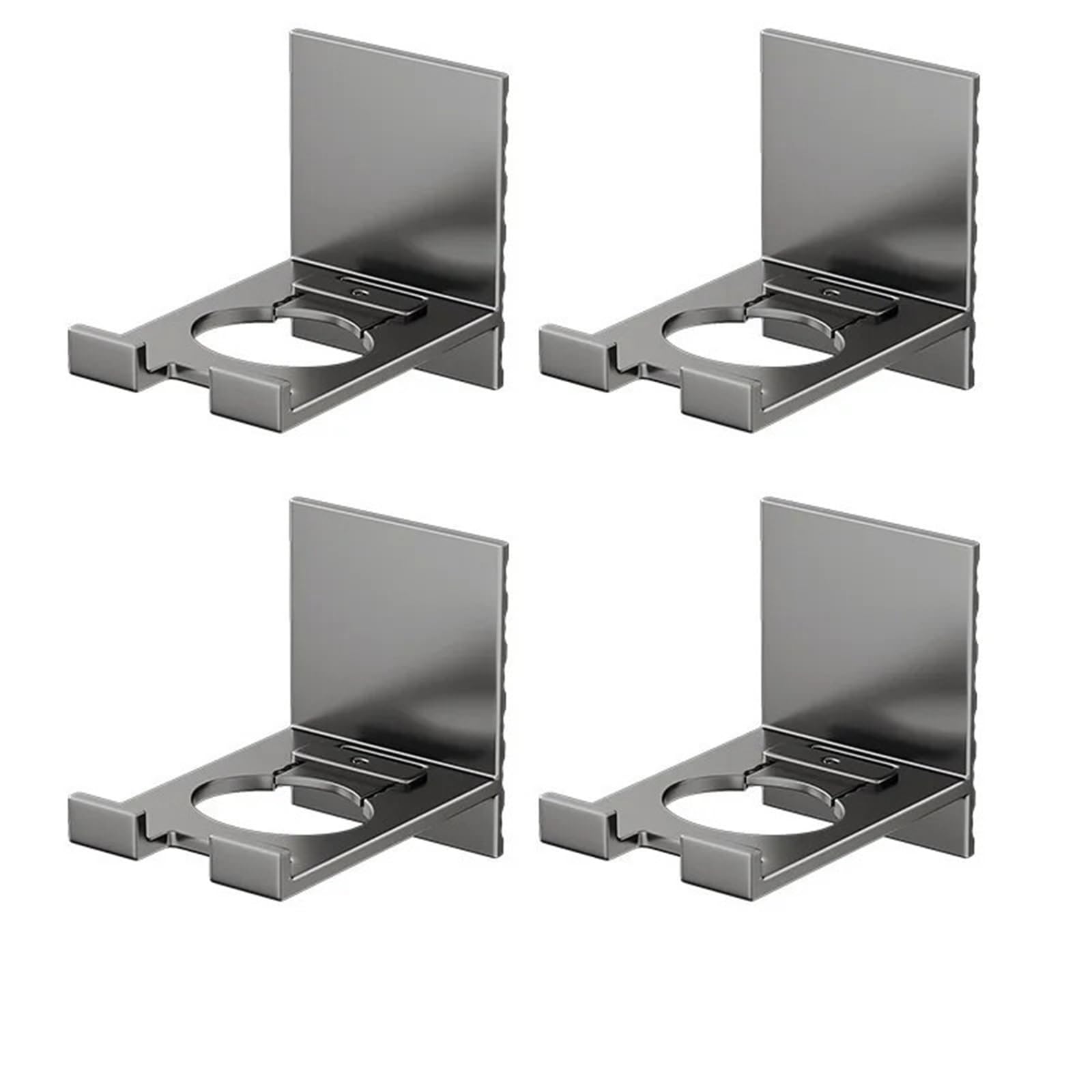 Suojim Shower Caddy 10Pcs Adjustable Shampoo Bottle Rack Hook Universal Wall Mounted Hand Liquid Soap Hanger Bathroom Shelves