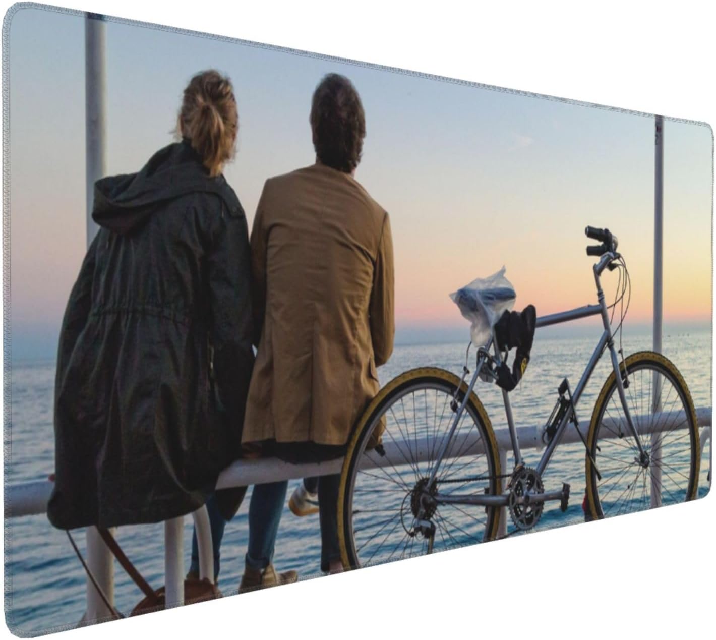 Customized Mousepad Add Your Photo Text Name Logo Personalized Laptop Desk Mats for Home Office Custom Rectanglar Rubber Mousemat Computer Desk Accessories Gifts, Blueviolet, 16X35.5In
