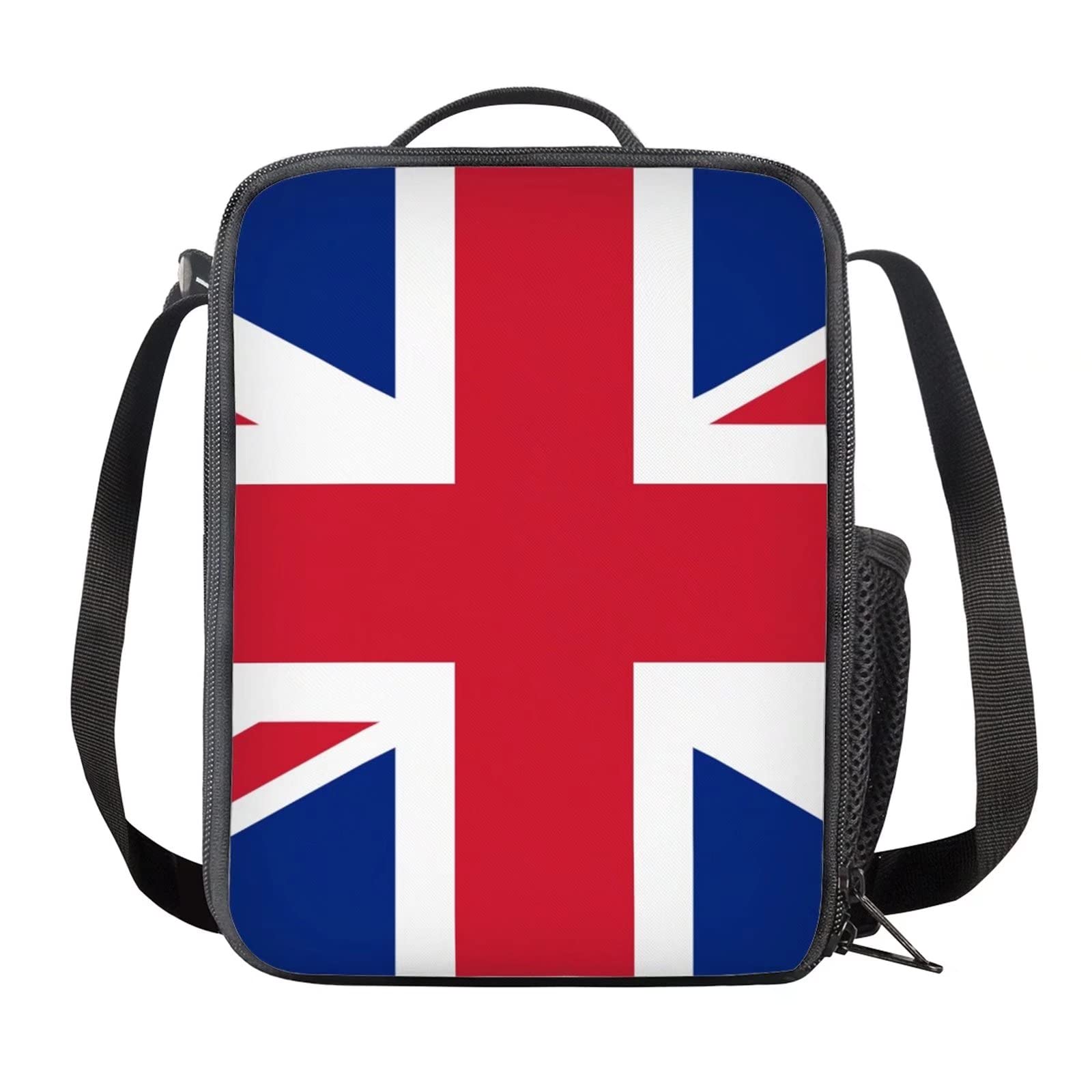 HELLHERO British Flag Lunch Bag Insulated Picnic Lunchbag Union Jack Lunch Box Food Organizer for Kids Boys Girls Women Men Work School Thermal Lunch Tote Bags Hiking BBQ Camping Picnic
