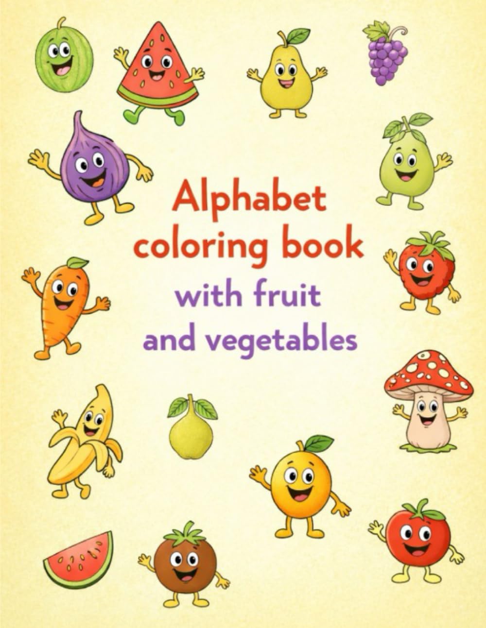 Alphabet Coloring Book Fruit and Vegetables