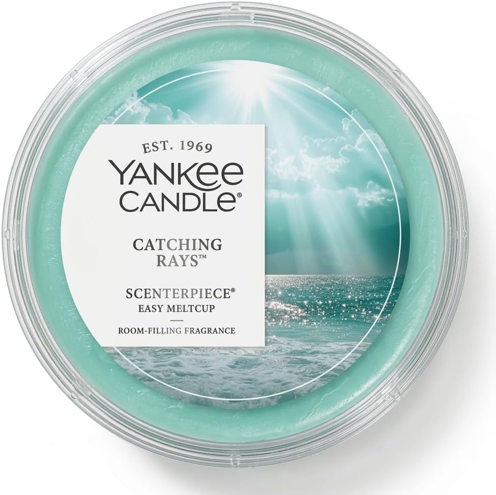 Yankee Candle Catching Rays Fragrance MeltCups for Scenterpiece Warmers, Fresh & Clean Summer Scent, (Pack of 4)