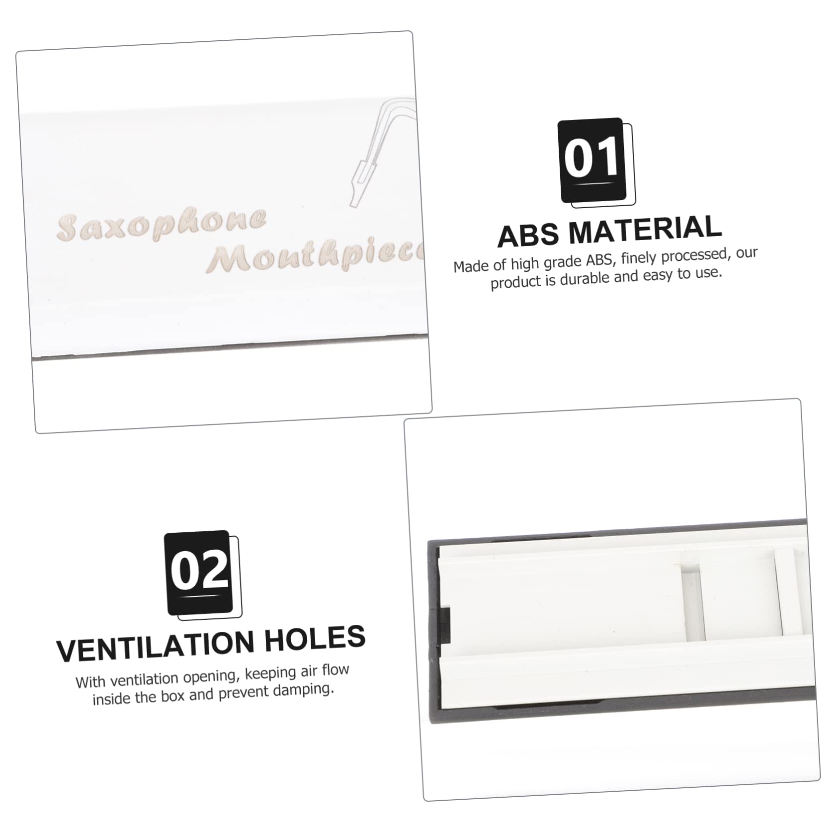 BESTonZON Practical Oboe Holder Lightweight Container Box for 2.5 Clarinet Reeds