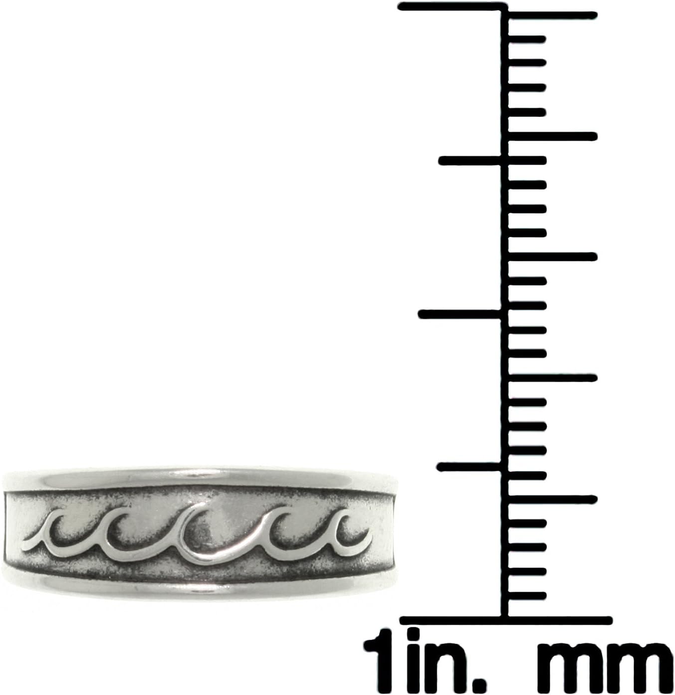Jewelry Trends Ocean Wave Beach Sterling Silver Toe Ring Adjustable-Size