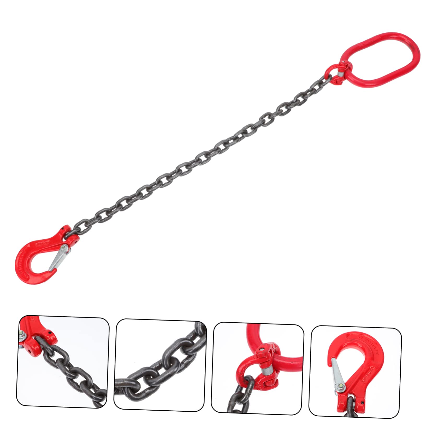 Robuste Hebekette mit Haken 1 Tonnen Manganstahl für Baustelle
