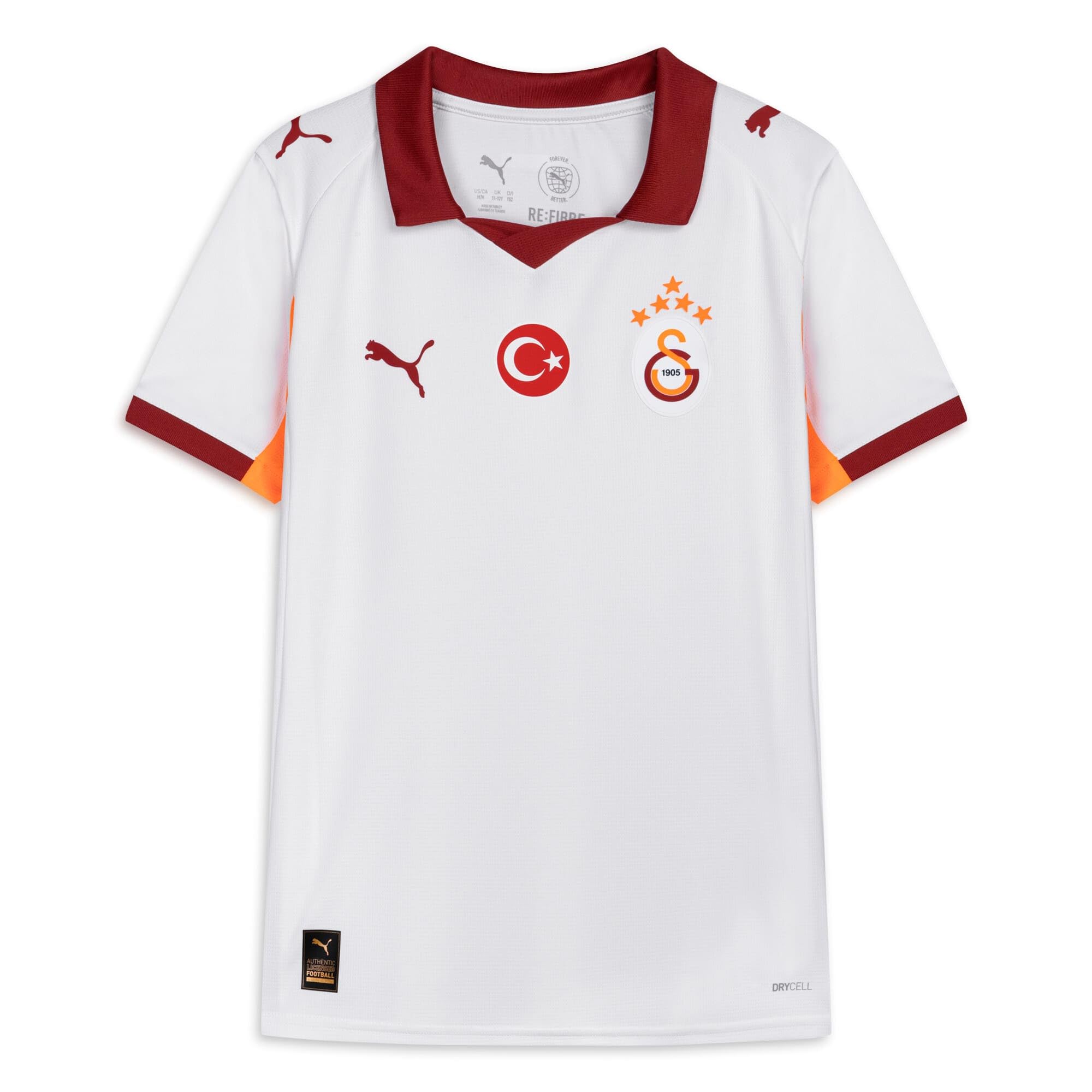 Erkek Çocuk Futbol Forması Away Jersey Replica Jr 15-16 Yaş Turuncu Kırmızı, 77981902-GSK