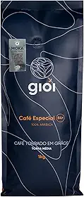 Giói Café Especial, 100% Arábica, Torrado, Em Grãos, 84+ (1kg, Moka)