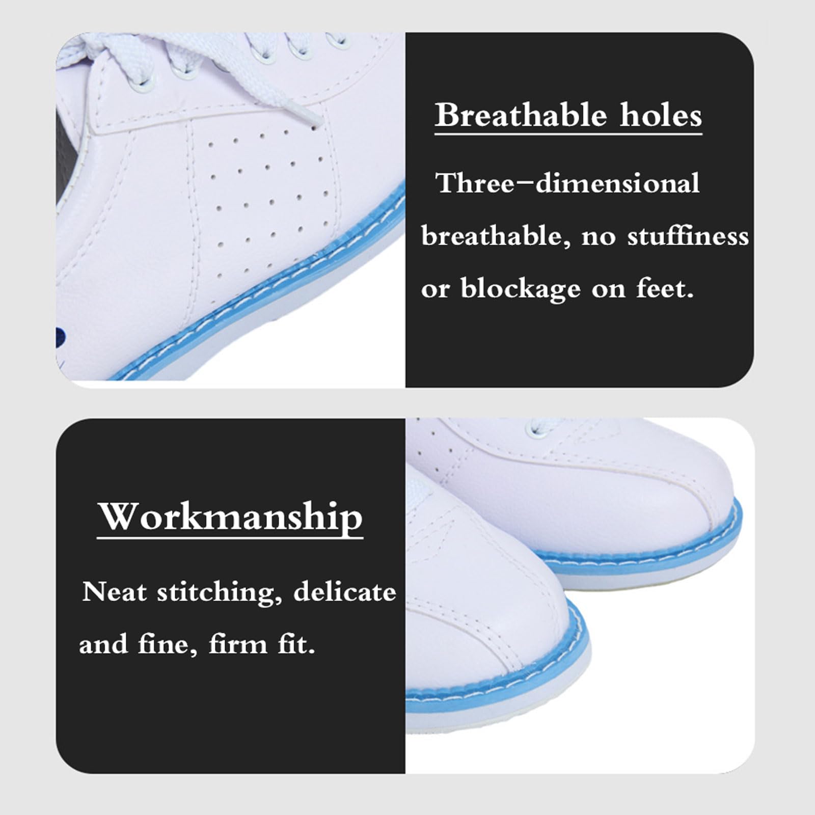 Scarpe da Bowling,Scarpe da Bocce,Scarpe da Bowling da Prato,Sneaker da Bocce,Lightweight Bowling Athletic Sneakers,Resistente all'Usura E Stabile,Adatto per Bowling Indoor E Outdoor