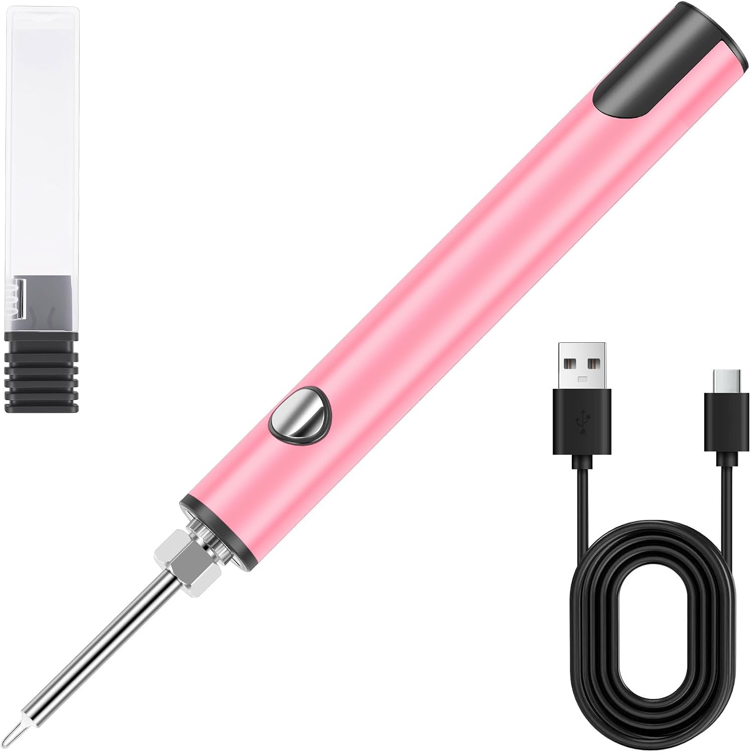 Rechargeable Thread Burner Kit with LCD Screen, Digital Thread Zapper & Wire Burning Pen, 3 Settings Intelligent Temp Control(2.7V,3.7V,4.2V) Cordless Melting Tool for Beading,Stringing,Leather Craft