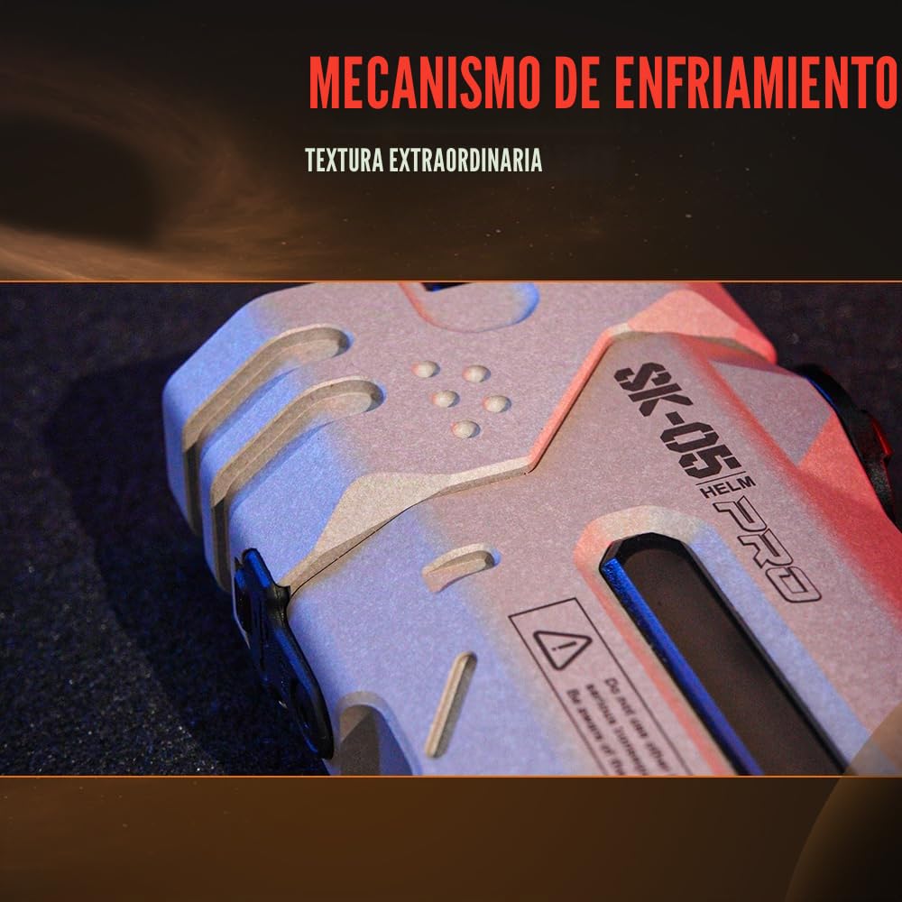 LOOP GEAR SK05 PRO Mao EDC Linterna 4360 lúmenes, linterna LED recargable de 8000 mAh y banco de energía, modos de iluminación 3 en 1 (inundación/punto/luz lateral) para camping, senderismo