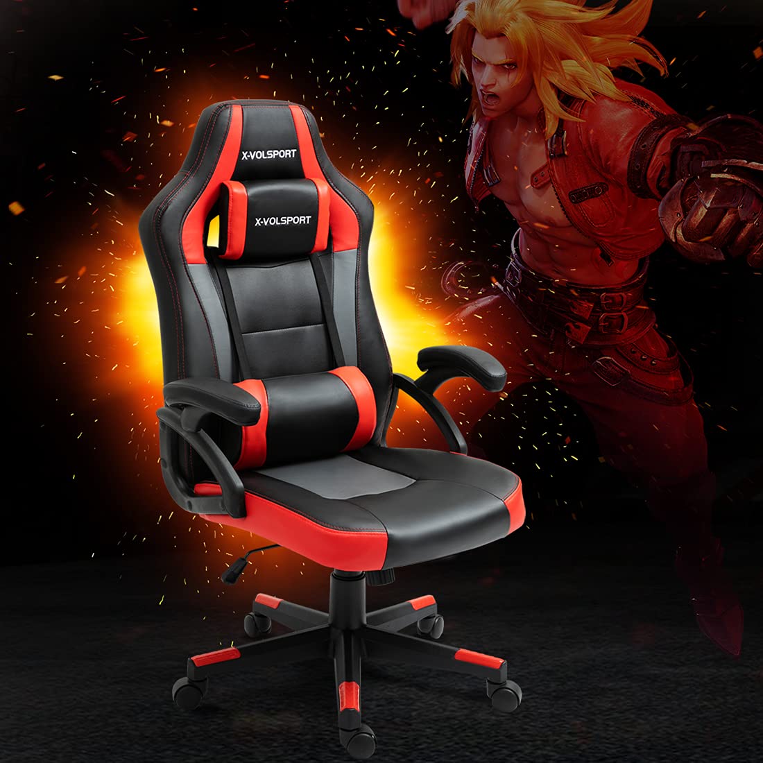 XVOLSPORT Racing Video Game Chair Office Chair Computer Gaming Chair