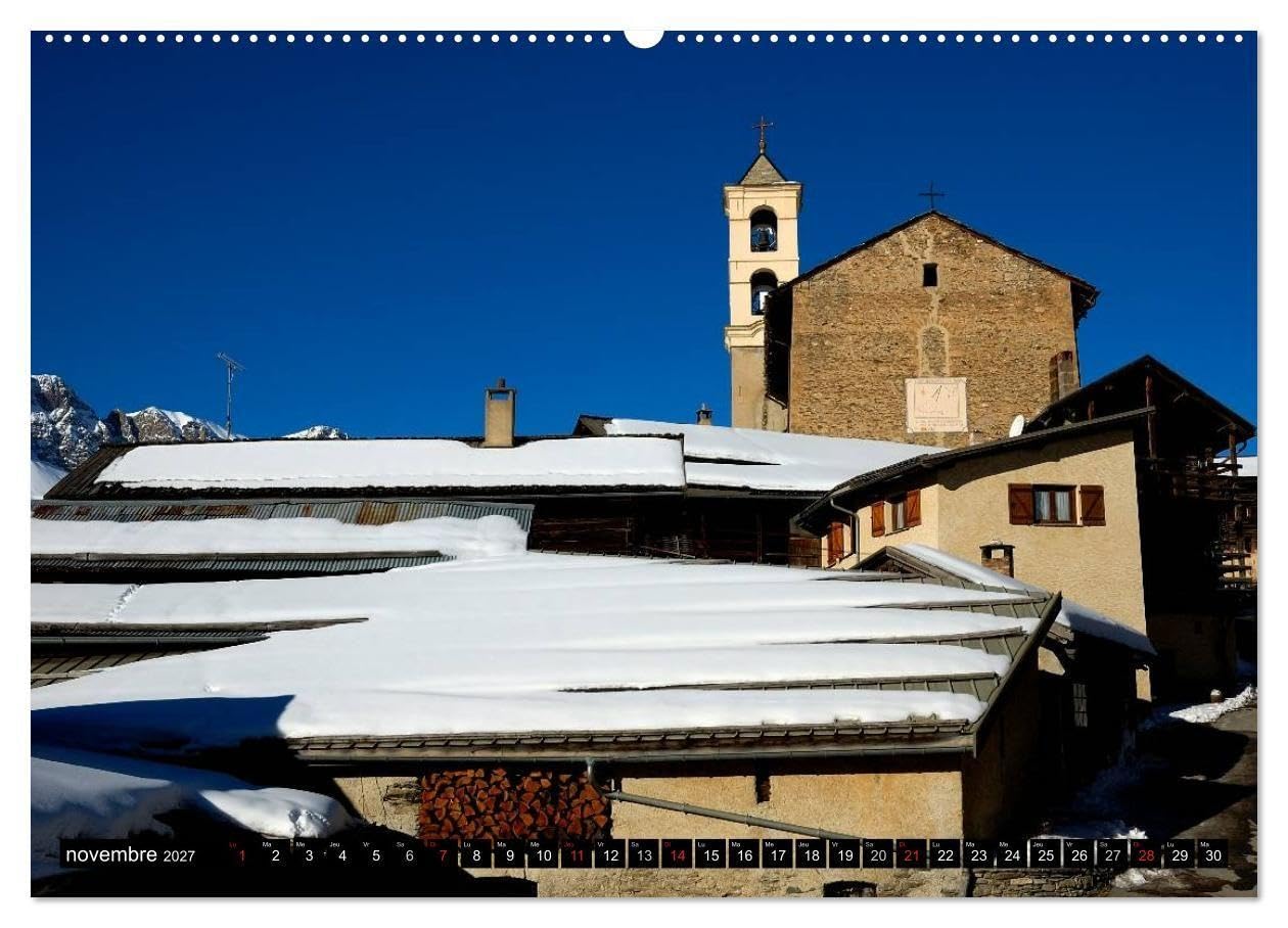 Neige sur les Hautes Alpes (Calendrier mural haut de gamme 2027 DIN A2 vertical), CALVENDO calendrier mensuel: Paysages des Hautes Alpes
