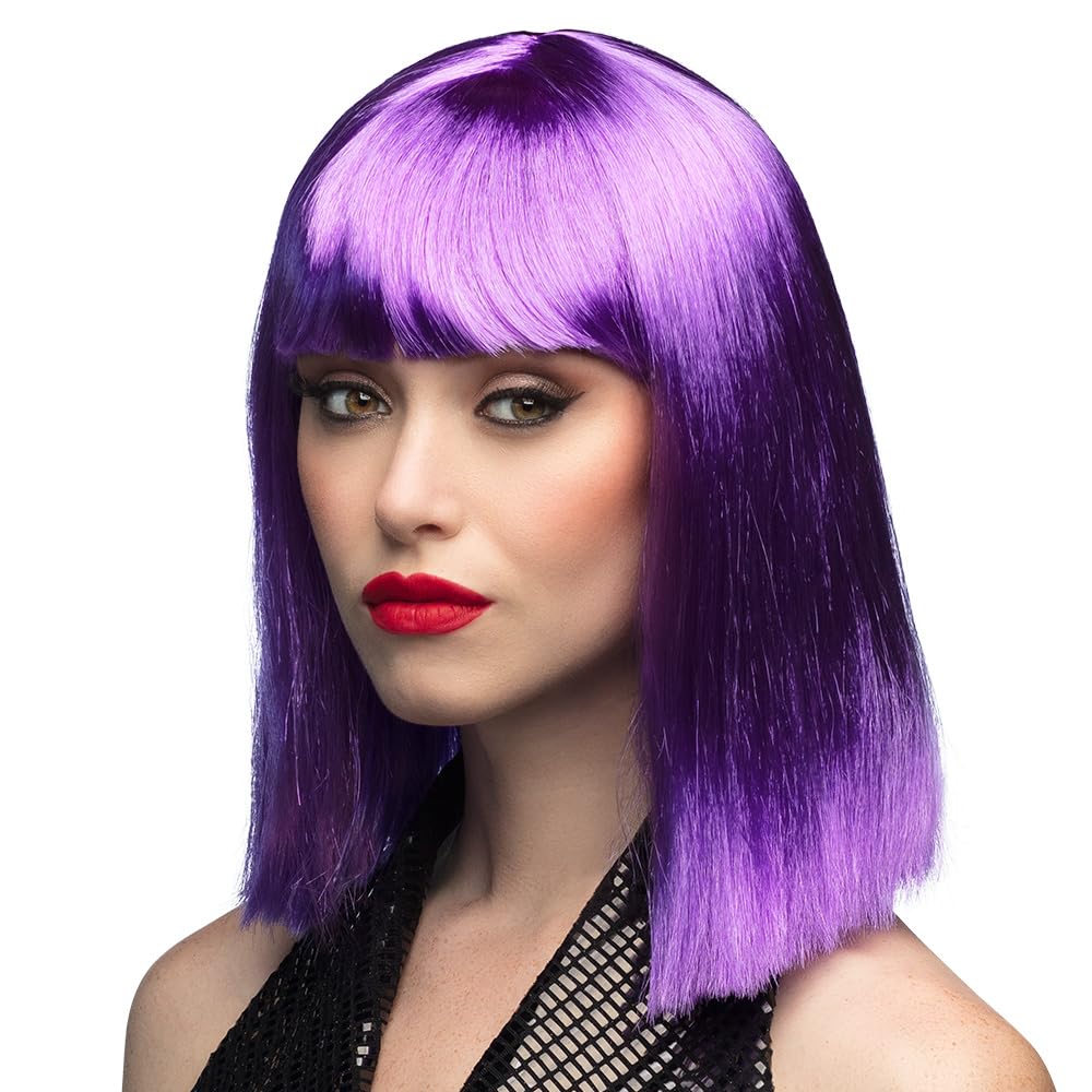 Générique Pe735/Violet Fluorescent Purple Dance Wig One Size