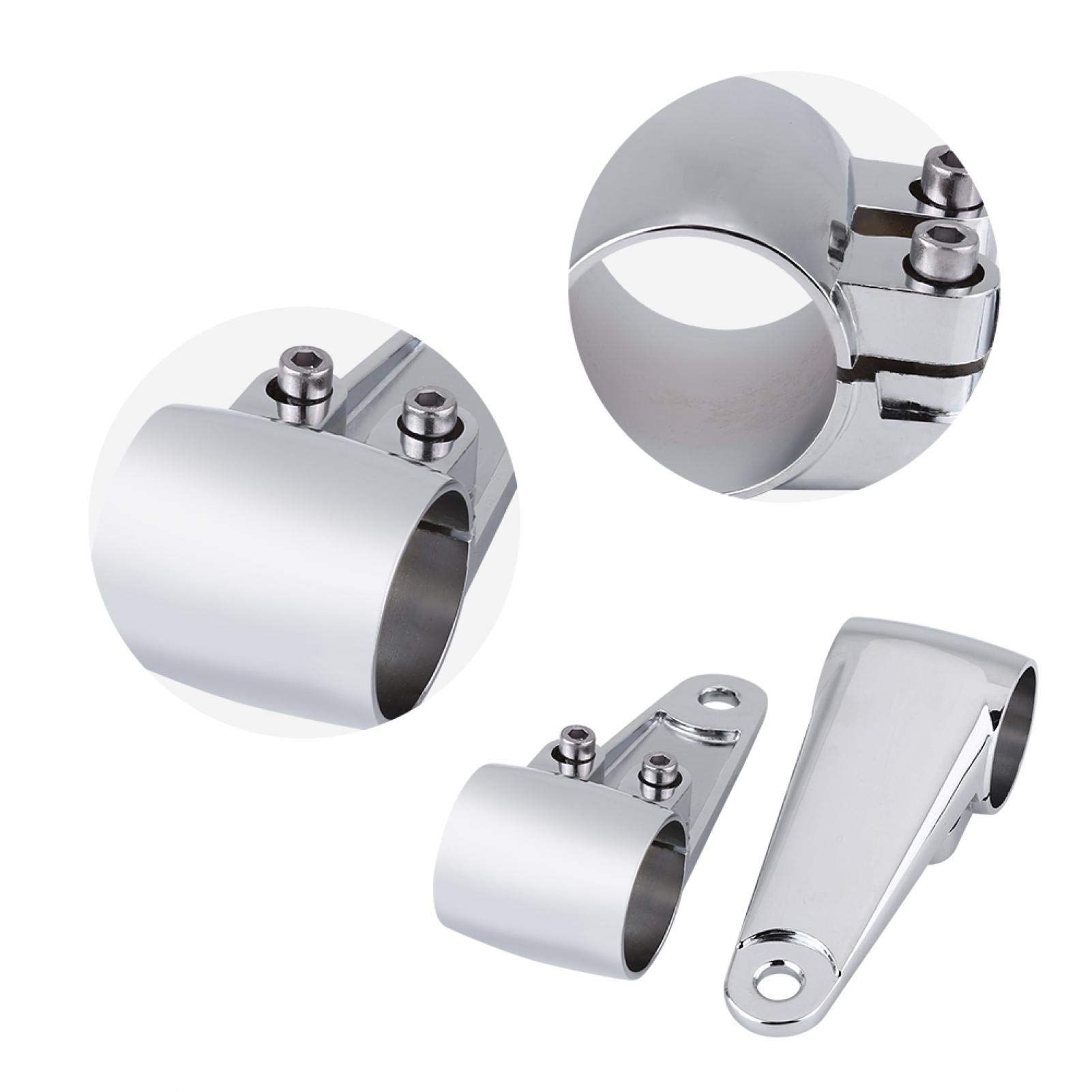 EBTOOLS pour patte phare moto Elerose supports de fixation de phare de fourche,2Pcs Moto Phare Côté Support de Montage Fourche avant pour Tube de Fourche 35mm-41mm