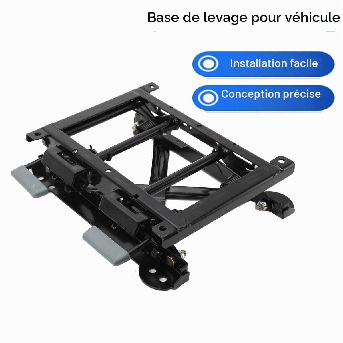 Siège de voiture réglable en hauteur - Base de levage avec fonction de levage - Siège auto réglable en hauteur - Alliage d'acier - 6 niveaux - Plage de réglage de la hauteur : 60 mm