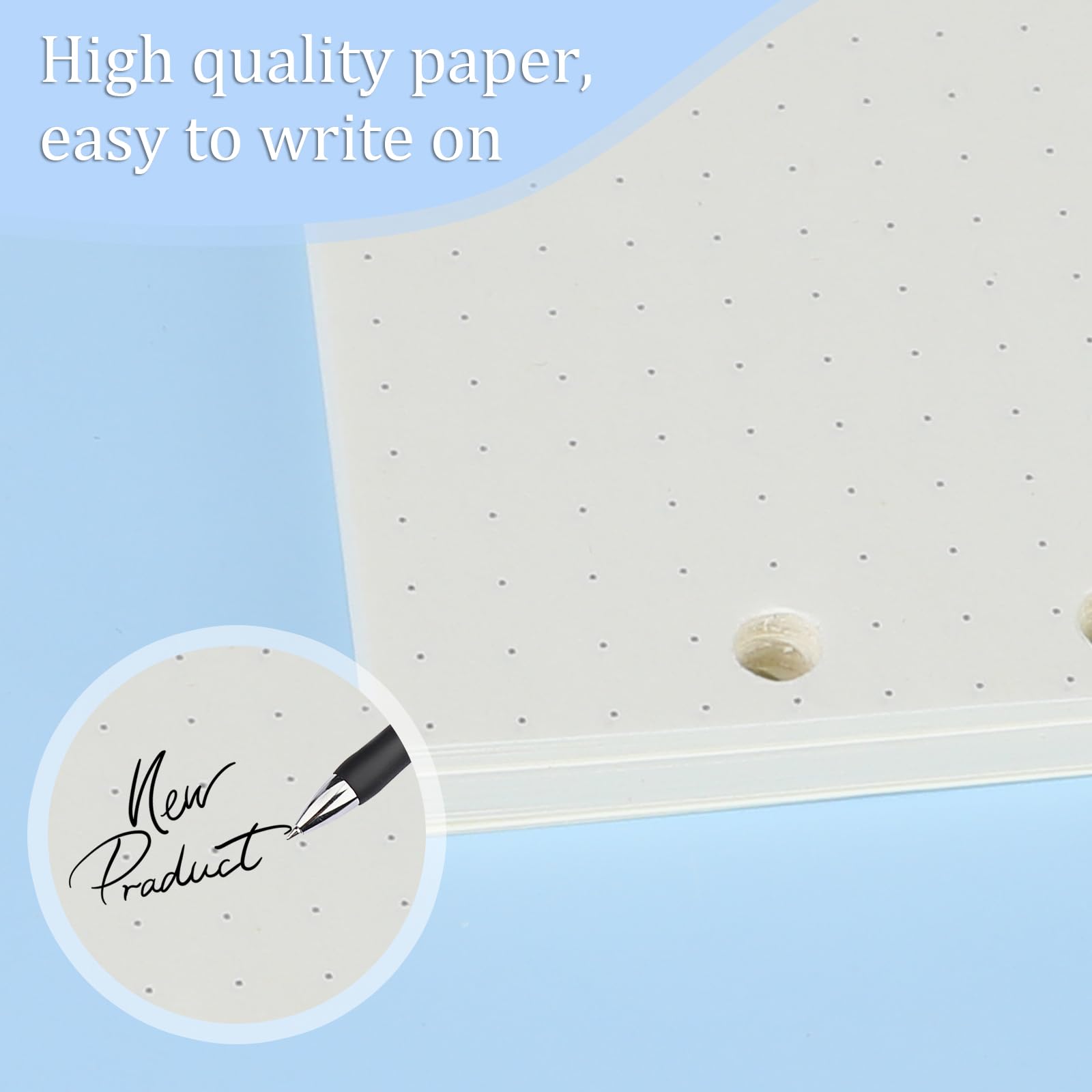 Carta Ricarica A6 A Pois - 135 Fogli Per Raccoglitori | Per Appunti, Diari E Schizzi - Foto 6