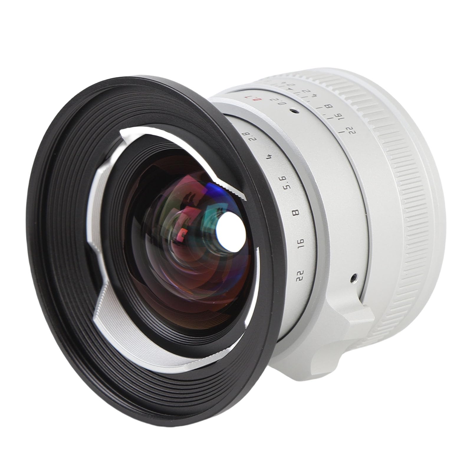 Advanced Optical Design 12mm F2.0 Camera Lens for A6400 A6500 A6600 ZVE-10 ZV-E1 A7II A73, Manual Focus Lens for Travel Photography (Silver)