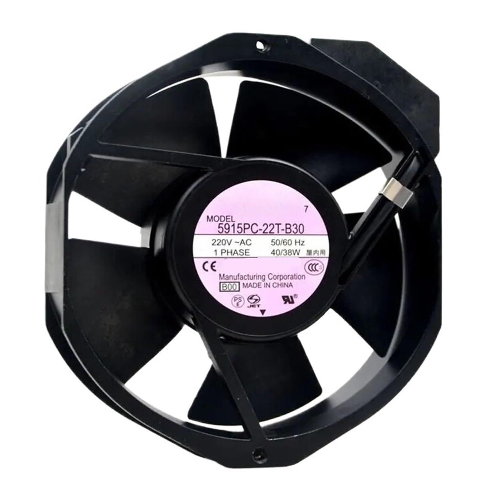 PEQYUACTE Axial Flow Fan 5915PC-22T-B30 220VAC 38/40W 172 * 150 * 38mm Fan