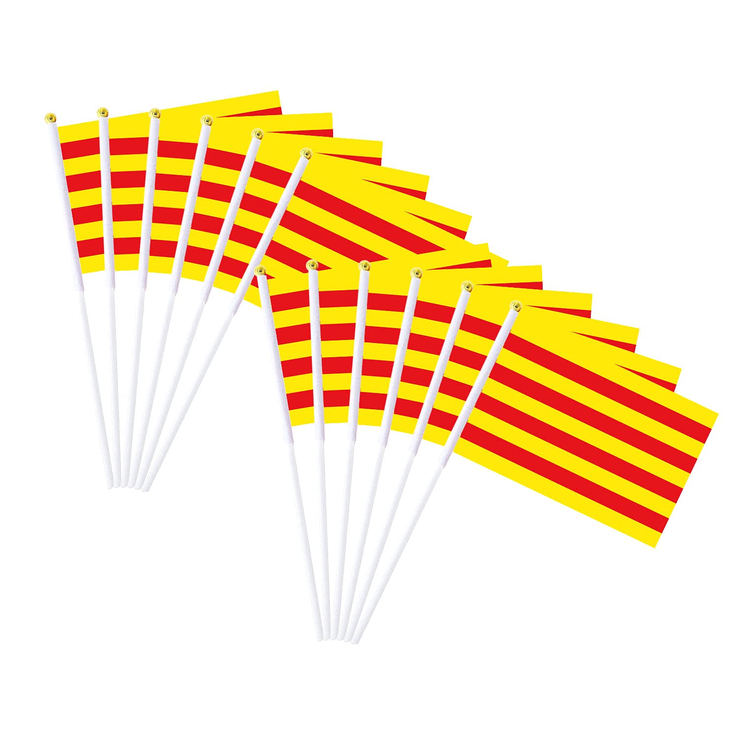 Bandera de Mano de Cataluña Durabol 12PCS 20X30CM