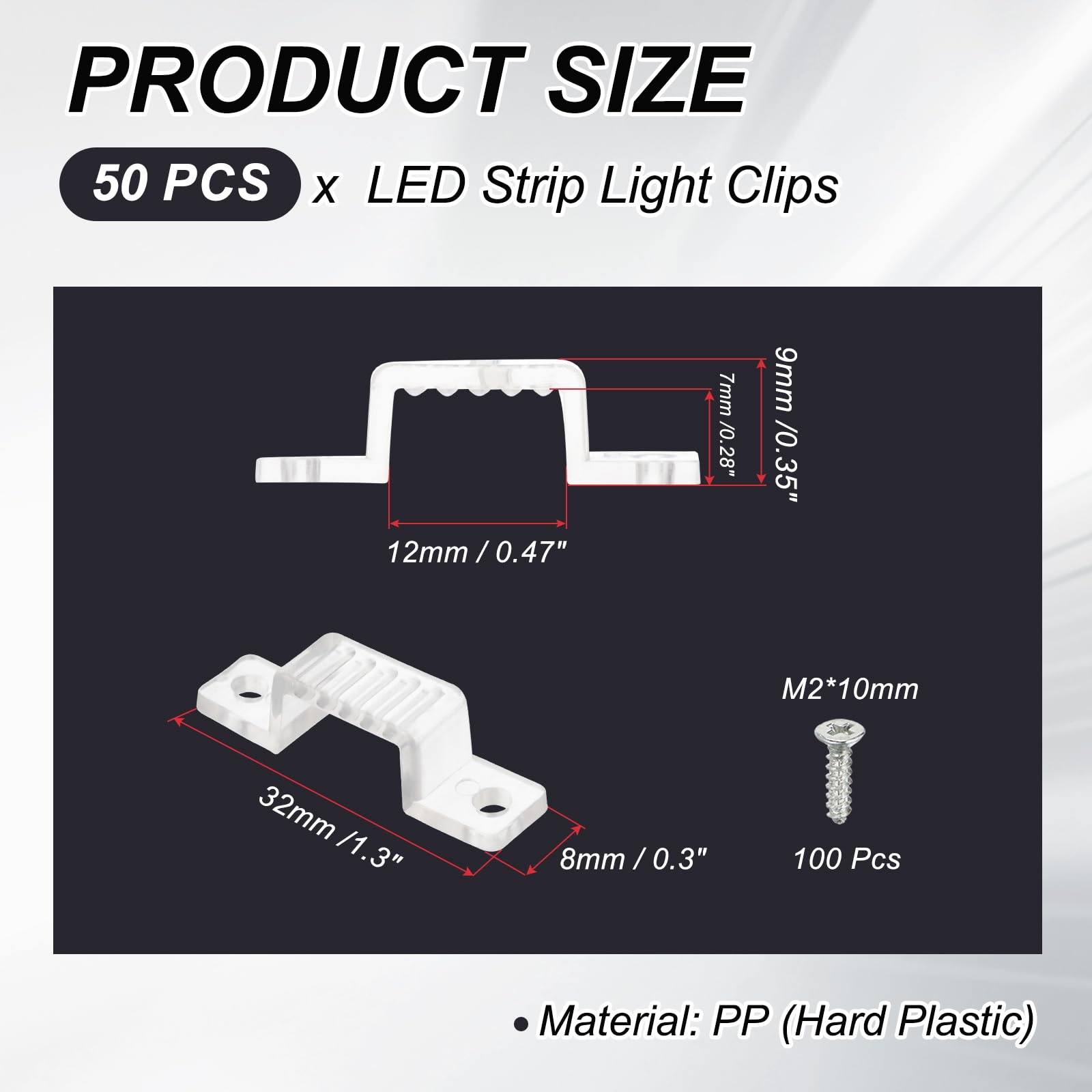 PATIKIL LED Strip Light Clips - Image 2