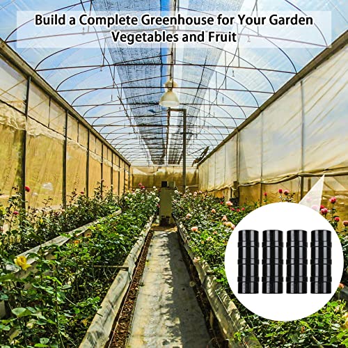 50 Pcs Greenhouse Clips 3/4 Inch Plastic Greenhouse Clamps 19Mm Black Abs Snap Clamp Tube Clip Garden Buildings Tube Clip For Greenhouse Film Sunshade Nets Frame Shelters- Outer Ø 0.83” Inner Ø 0.75” #TOP6