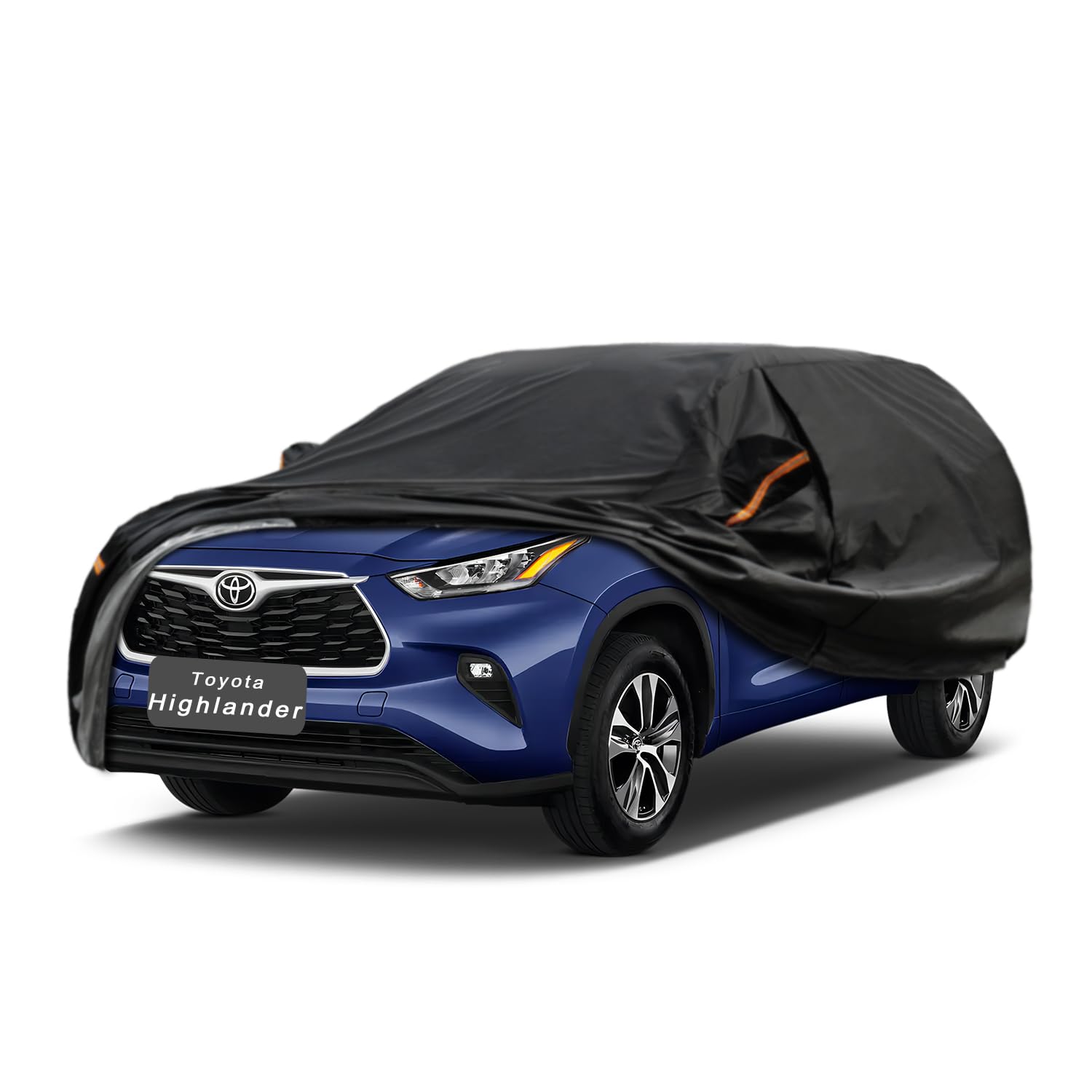 GUNHYI 7 Layer SUV Car Cover Custom Fit Toyota Highlander (2013-2025) Waterproof All Weather, Heavy Duty Outdoor Snow Sun Rain Uv Protection (Ships from US Warehouse, Delivery 3-8 Days)