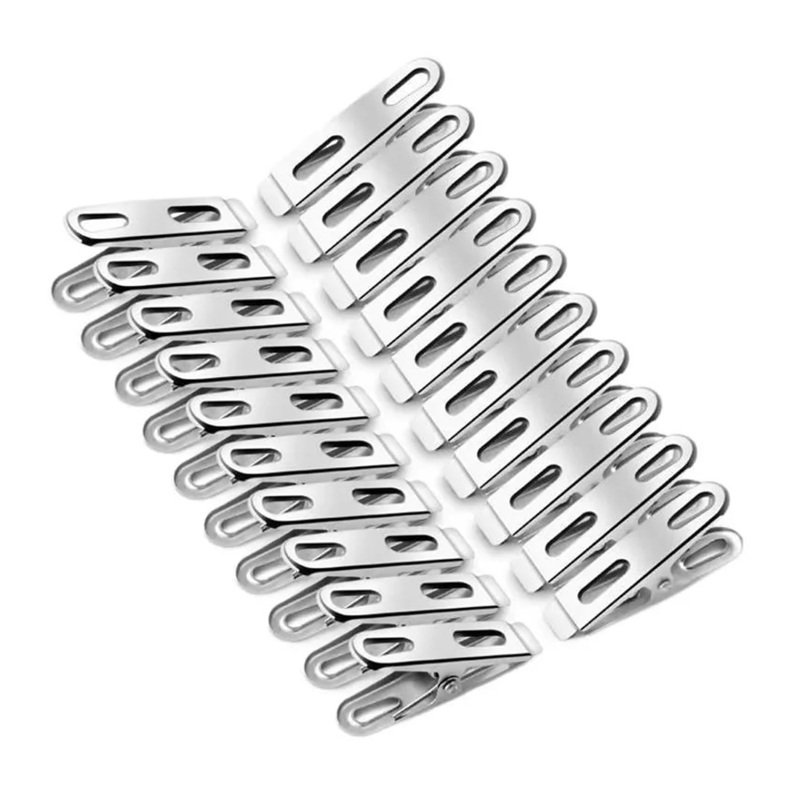 Metal Clothes Pegs 200Pcs Stainless Steel Clothes Pegs Metal Laundry Clips Hangers For Clothing Quilts Multifunction Clothespins for Washing Line Fixing Towel Sock Underwear