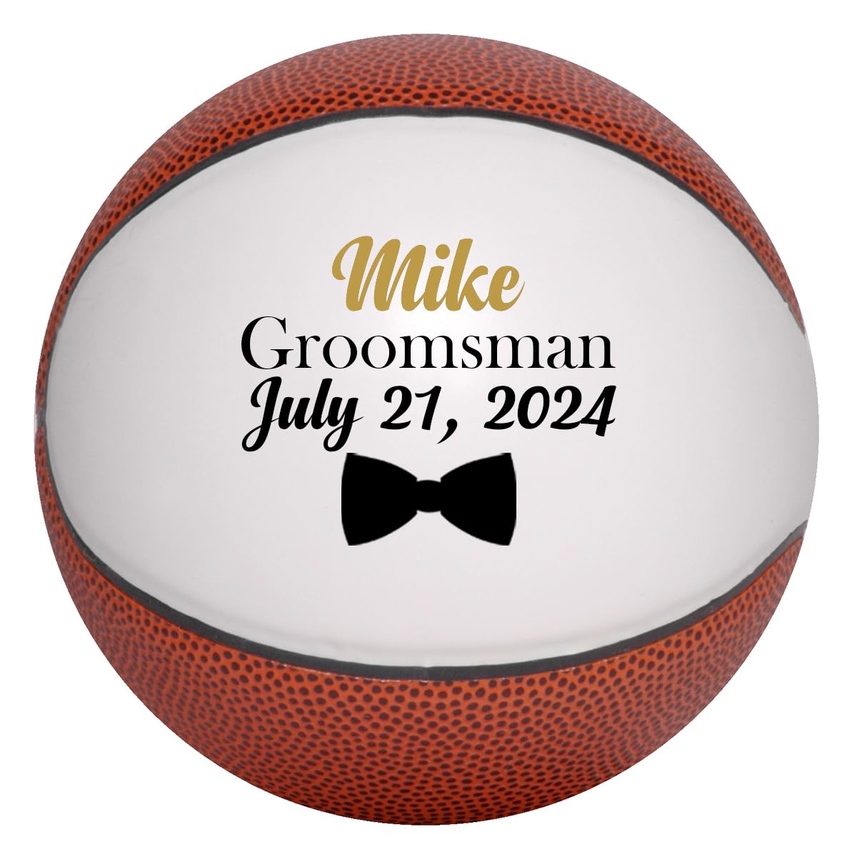 Custom Groomsmen and Best Man Basketball (Mini Size 6