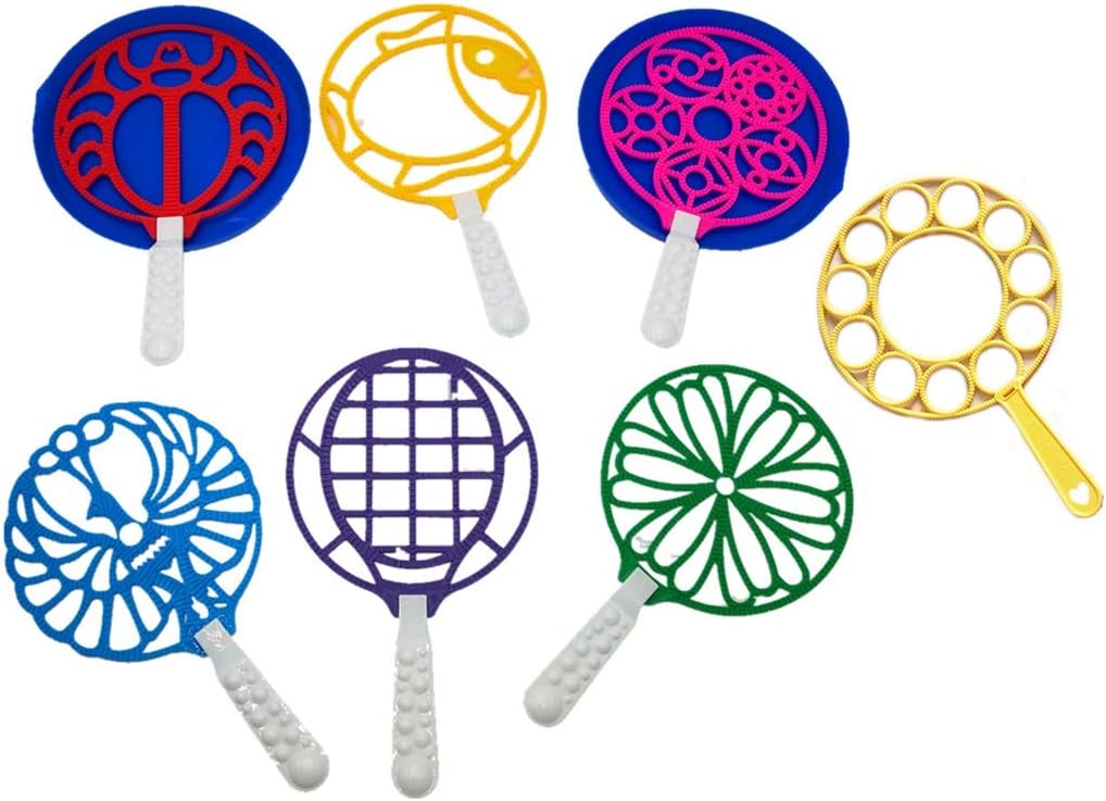 Anjetan 9PCS Bubble Wand Set Creative Bubble Blower Wand Bubble Blower Stick Bubble Maker Wand Bubble Maker Toy Bubble Wands Bubble Wand Stick