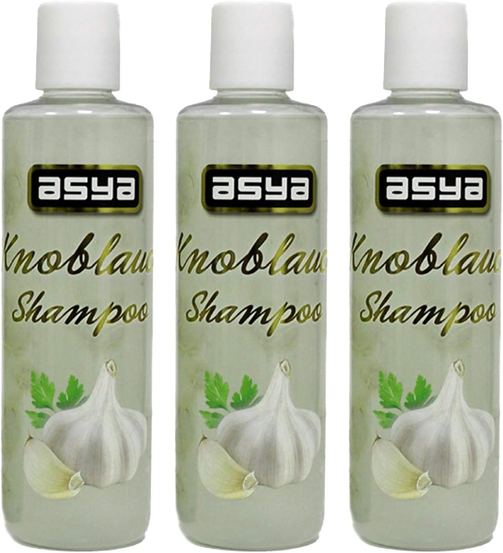 Set of 3 Each Asya Garlic Shampoo Against Hair Loss And Dandruff 250ml