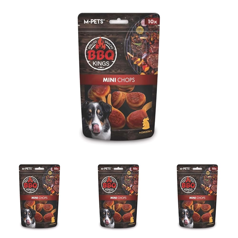 M-PETS BBQ KINGS MINI CHOPS CHICKEN ÖDÜL 135GR (4 paketi)