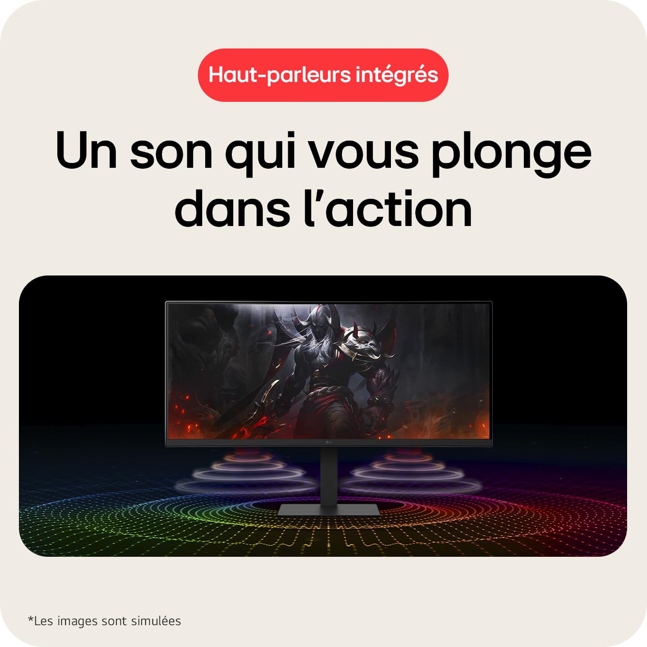 LG UltraWide™ 34U650A-B Ecran PC Ultra Large 34" - Dalle IPS résolution QHD (3440 x 1440), 5ms GtG 100Hz, HDR 10, DCI-P3 99% (CIE1931), PBP, PIP, HDMI, Display Port 1.4