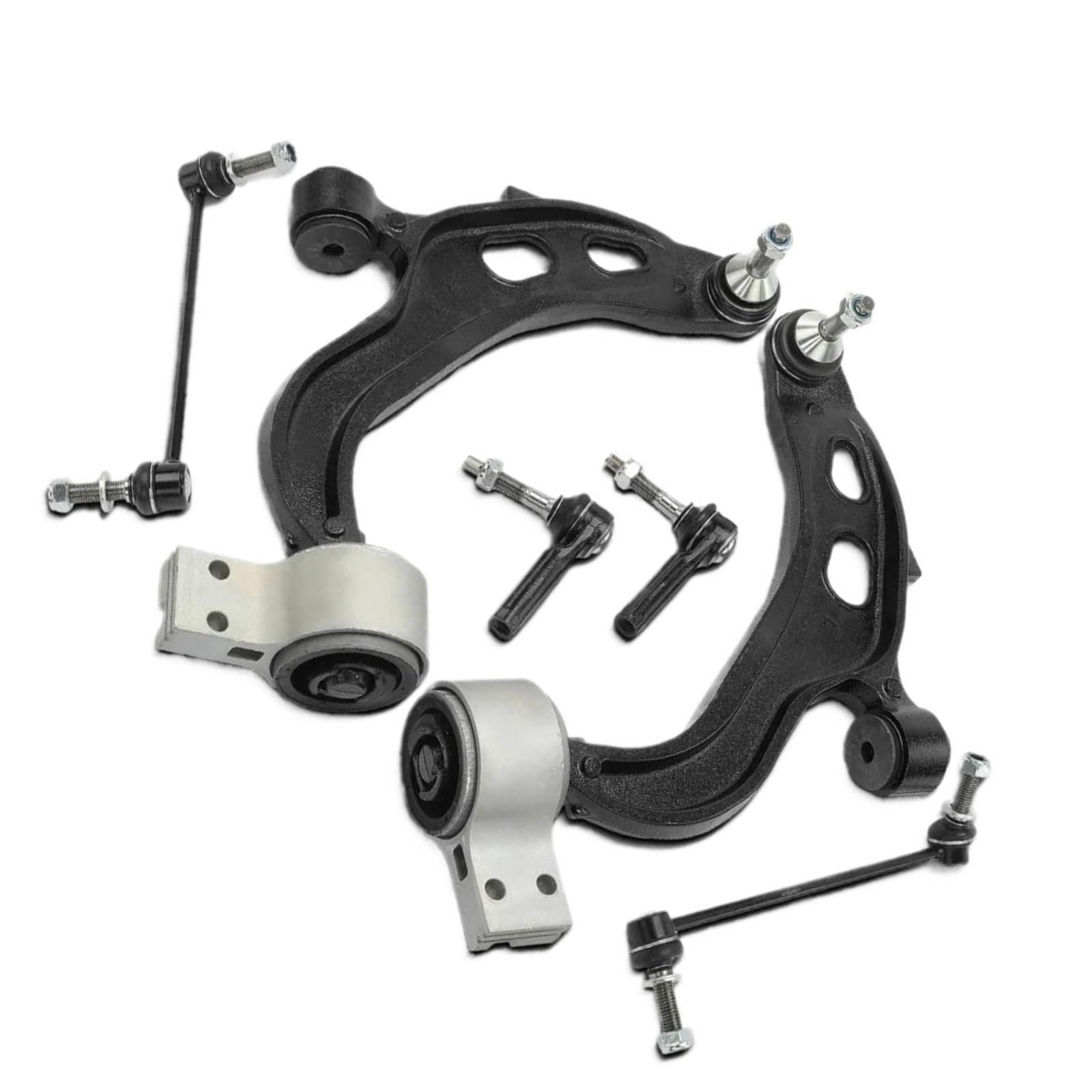 DA5Z3079D Przednie dolne ramię sterujące Łącznik stabilizatora Zestaw zewnętrznego drążka kierowniczego kompatybilny z Fordem Taurus Flex Lincoln MKT MKS 2013 2014-2018 2019