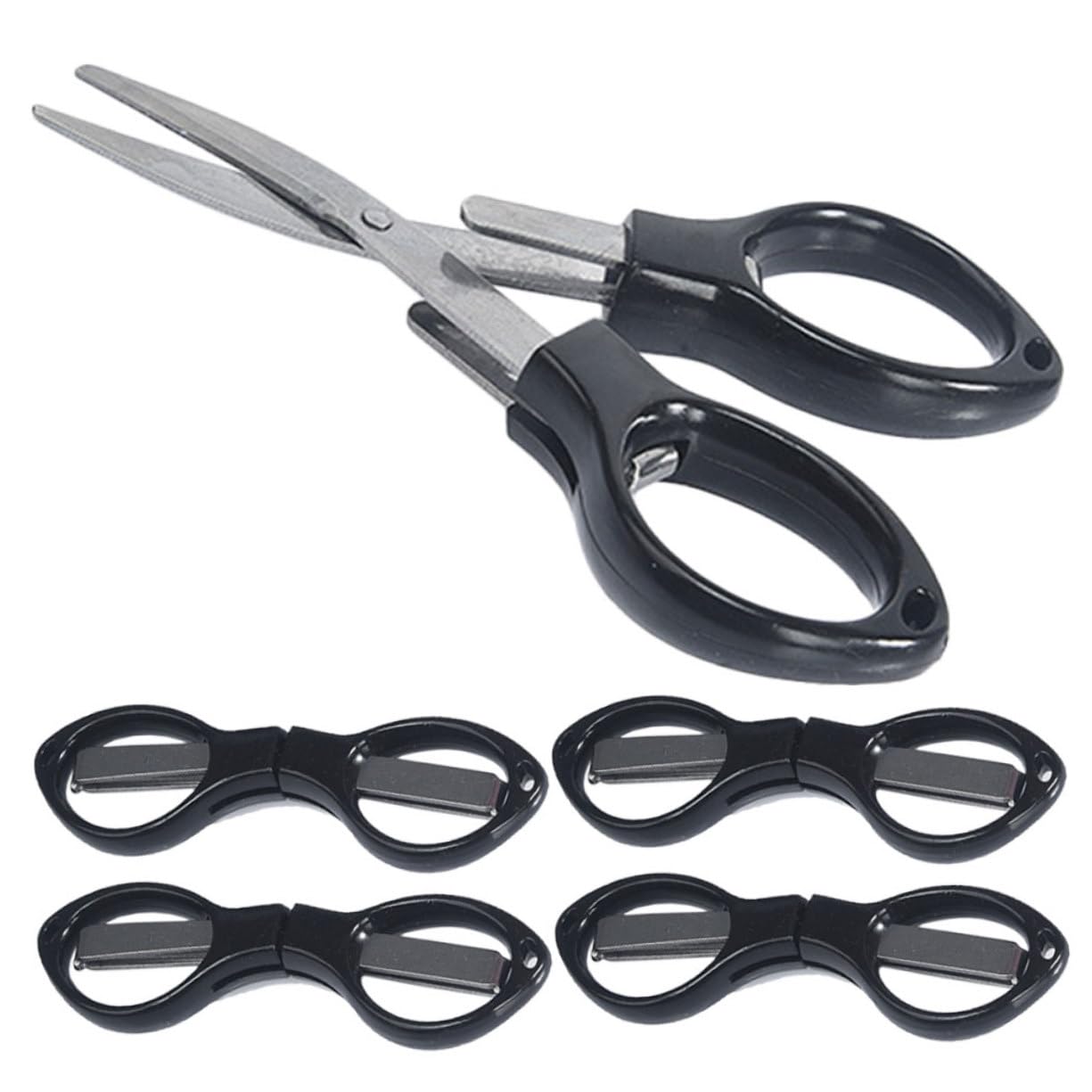 Housoutil 10pcs Fishing Scissors Compact Wire Cutter Durable Shear for Easy Resistant Design for Fishing Outdoor Use