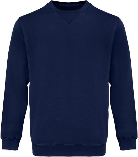 WORK IDEA Sweat-Shirt à col Rond pour Homme, vêtement de Travail, Pull Basique pour Homme - 1