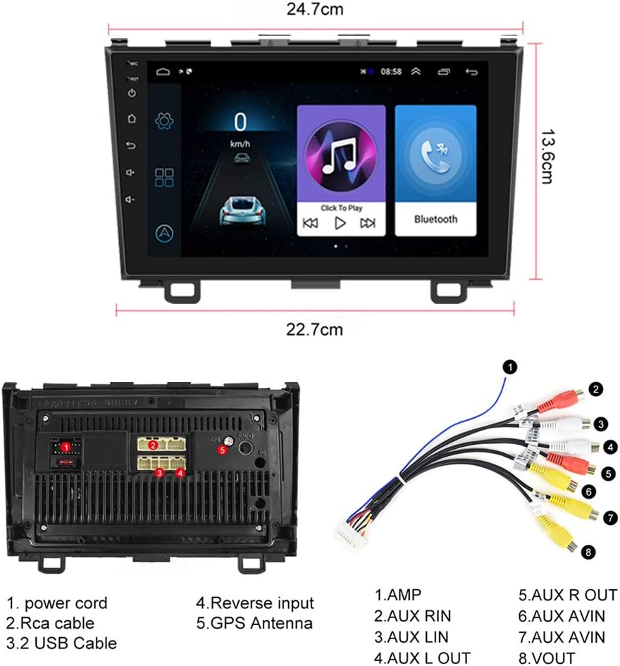 Hikity Android Car Stereo Double Din 