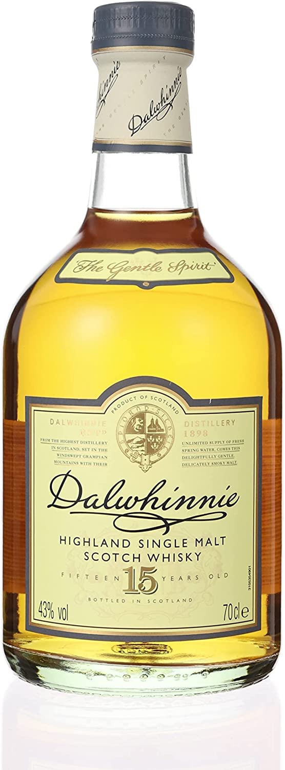 Dalwhinnie 15 Jahre Single Malt Scotch Whisky 43% vol 700 ml mit Geschenkverpackung