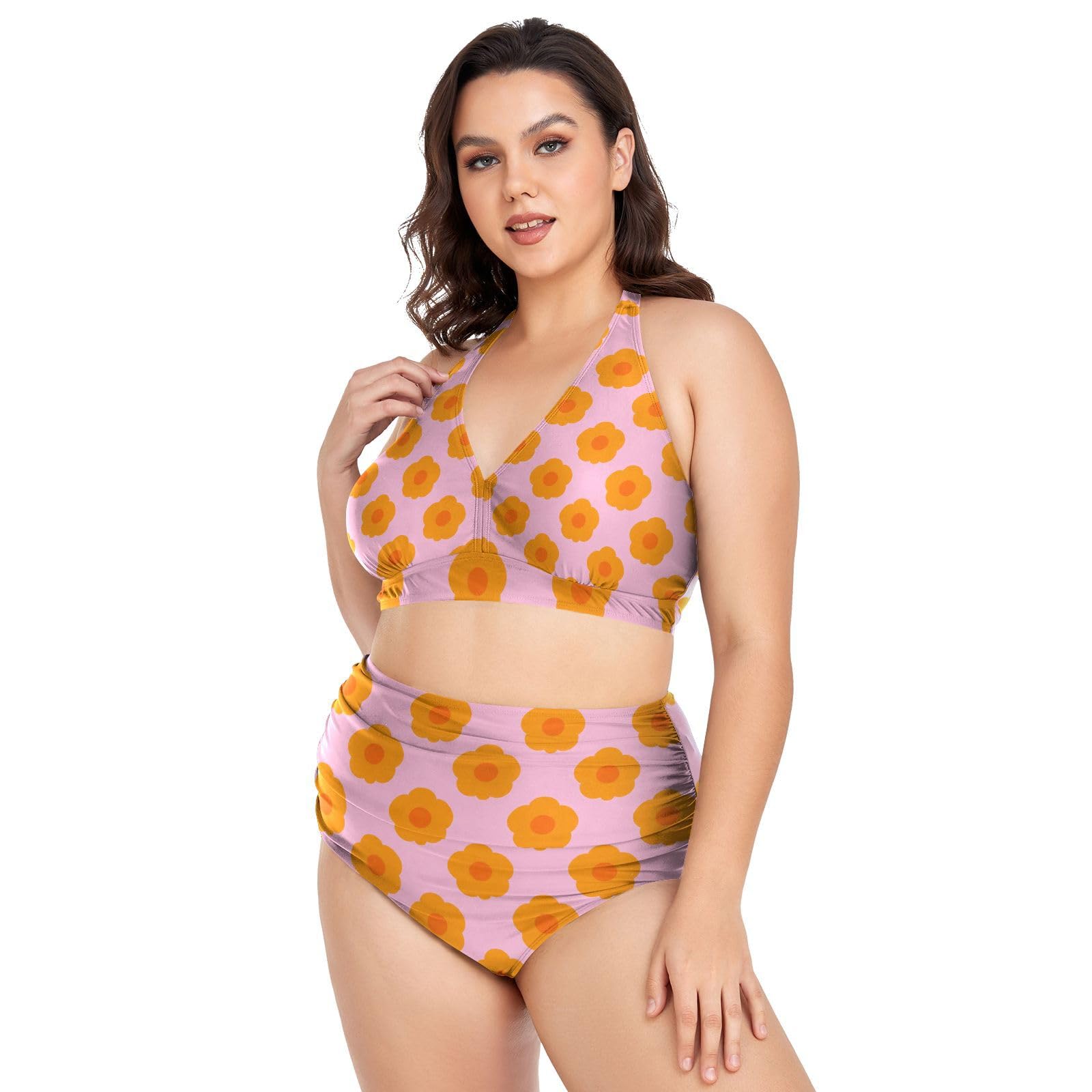 FRODOTGV Costumi da bagno donna taglie forti L-4XL