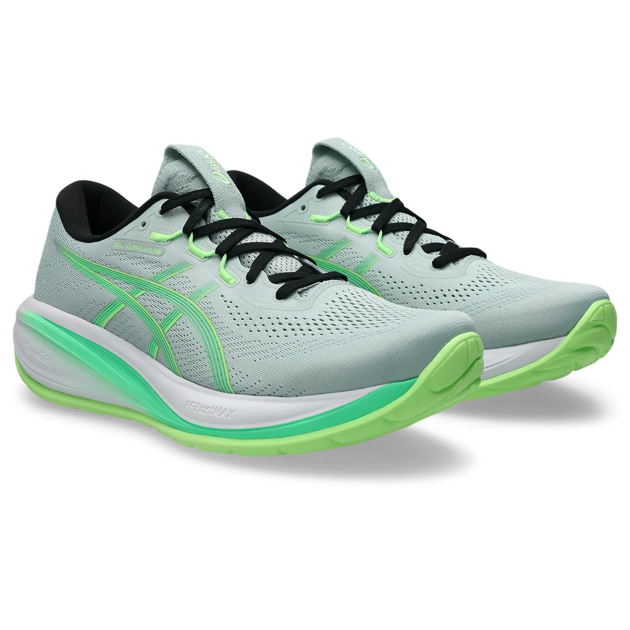 Asics Mens Running Gel-Cumulus 28 Trainers - Green