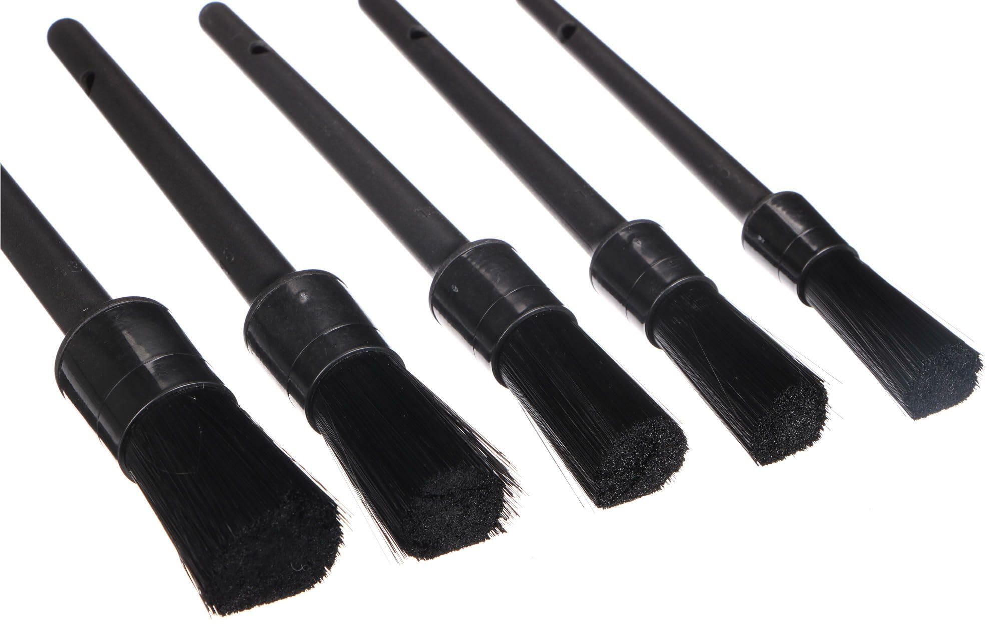 CAR DETAILING BRUSH 5 HARD | Zestaw twardych precyzyjnych szczotek do czyszczenia samochodu | 5 sztuk