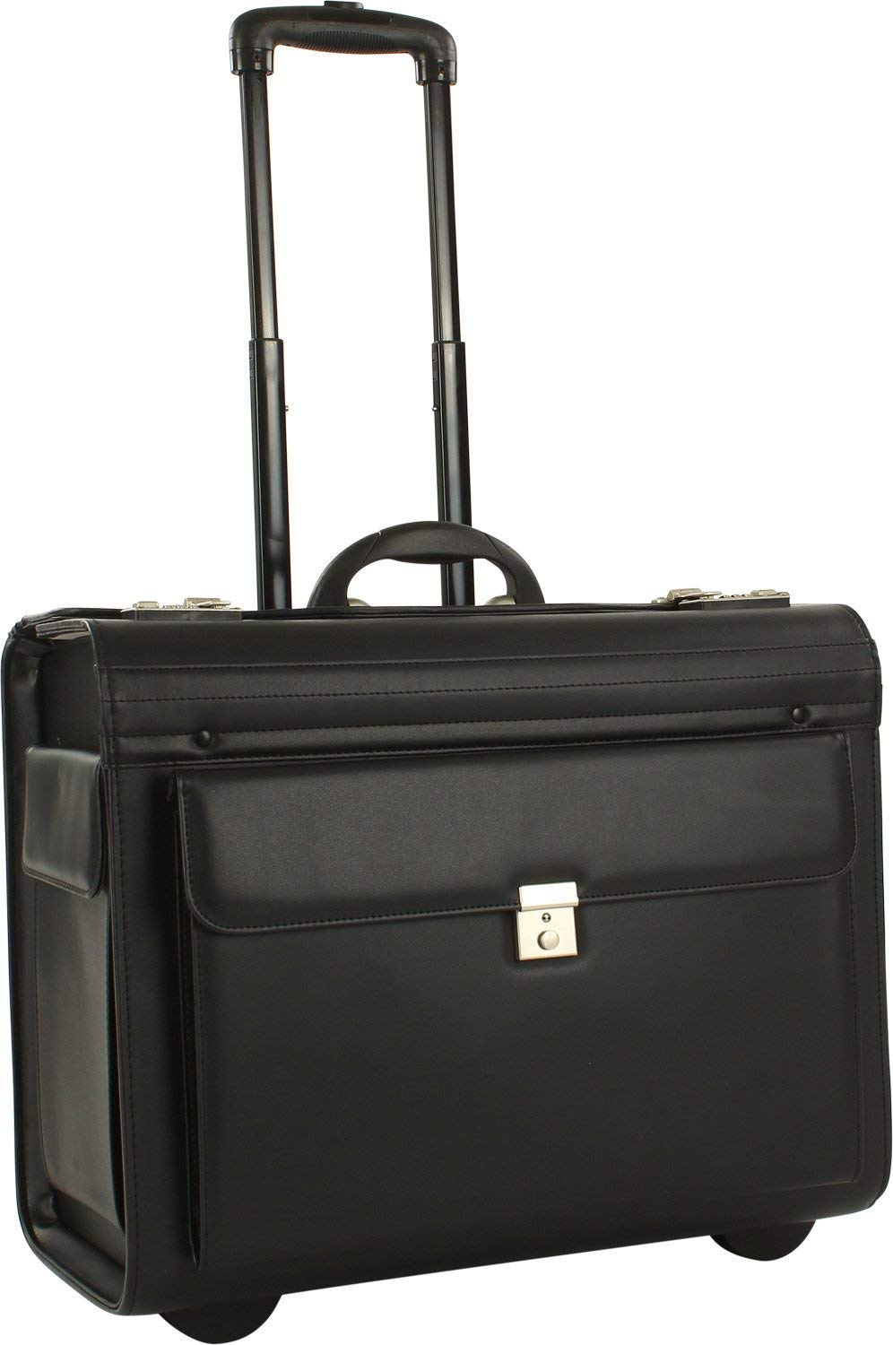 Großer Pilotenkoffer auf Rollen 50 cm Schwarz bei Bowatex