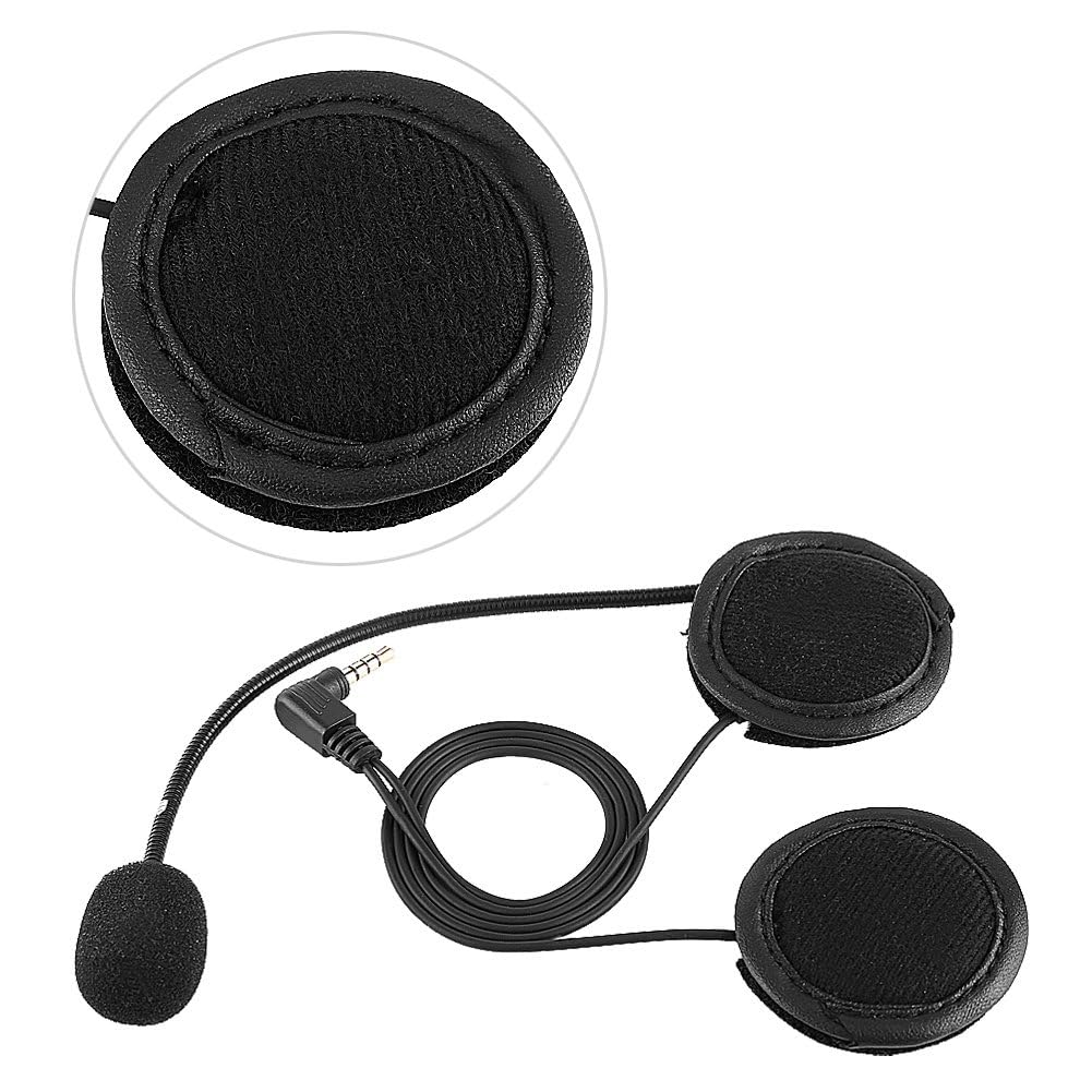 Keenso - Cuffie Bluetooth con Microfono e Clip, per V4/V6, motociclette, Bluetooth, interfono