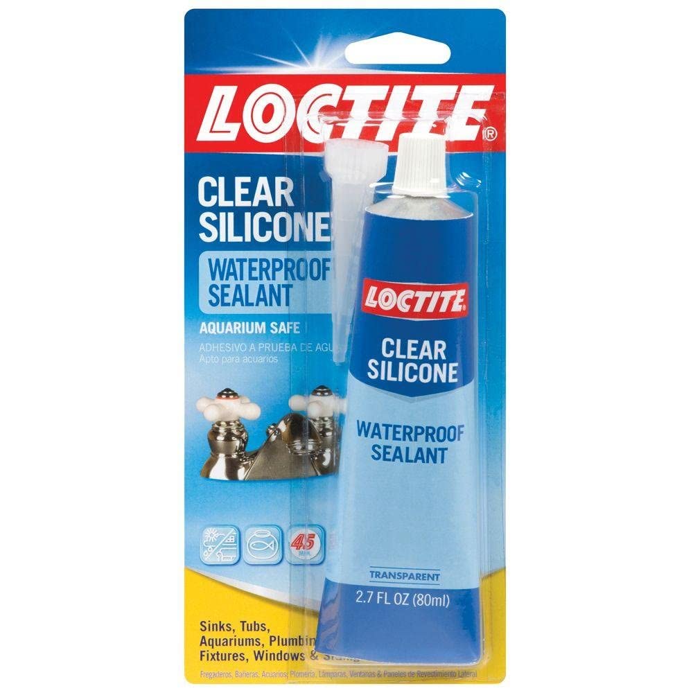 Loctite 2.7 fl. oz. Clear Waterproof Silicone Adhesive (6-Pack)