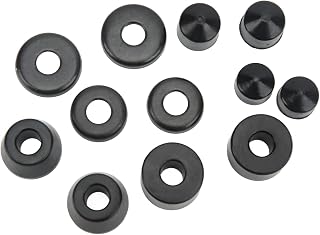 Oumefar Longboard Shockproof Pad, Black Skateboard Bracket Shock Absorber 70 Percent Resilience PU Crack Resistance for Longboard