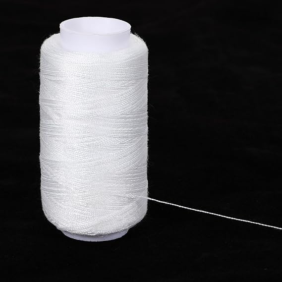 4 Spools Sewing Thread, Black and White Polyester Thread All Purpose Threads for Sewing Machine, Quilting, Embroidery, Mending, Hand Stitching