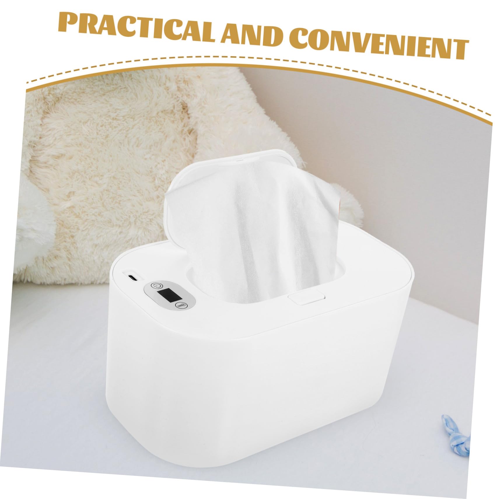 Cabilock Calentador De Toallitas Húmedas Usb Calentador De Toallitas Para Bebés Para Viajes Coche Dispensador Portátil De Pañuelos