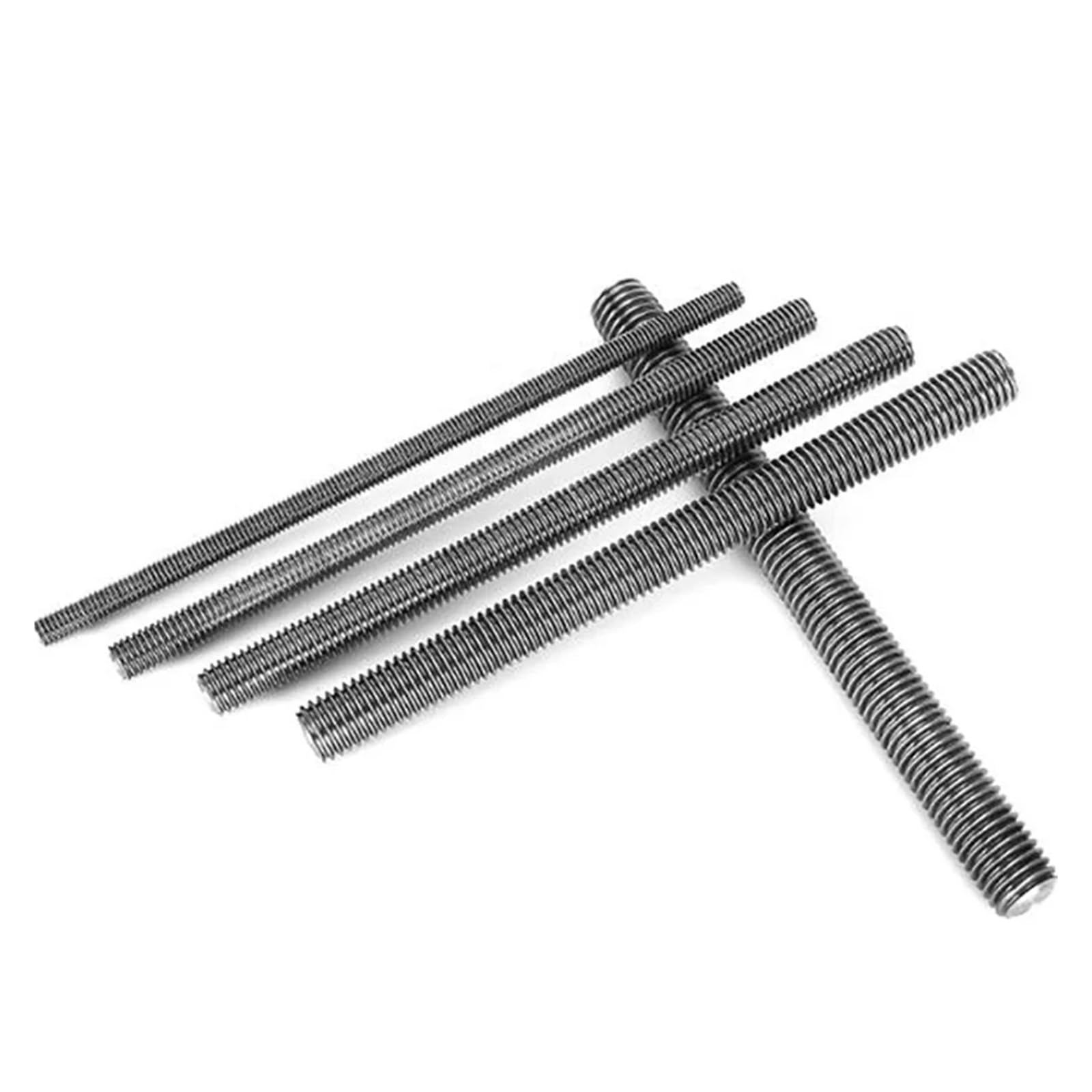 Genérico Perno de Titanio Puro M3 M4 M5 M6 M8 M10 M12 M14 M16 M18 M20 M22 M24 Barra roscada métrica Completa Varilla de espárrago(M16x500mm 1pc)