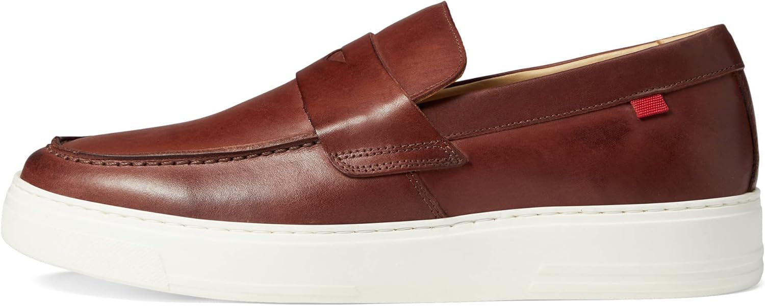 Marc Joseph New York Men's Leather Made in Brazil Luxury Comfortable Penny Detail Sneaker, Black Suede, 8